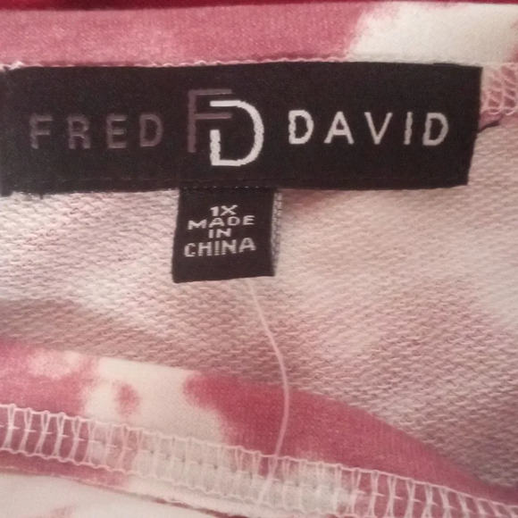 Fred David blouse tie dye size 1x ( box D ) - Picture 3 of 3
